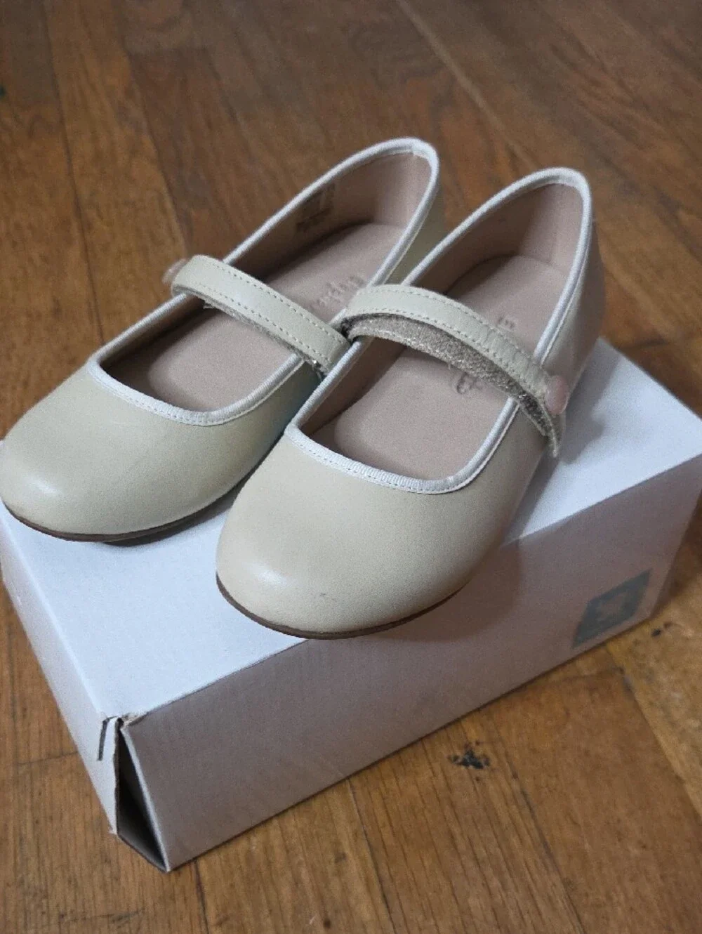 Elephantito | Girls Cream Mary Jane Shoes with Strap